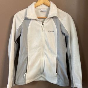 White and Gray Columbia Jacket